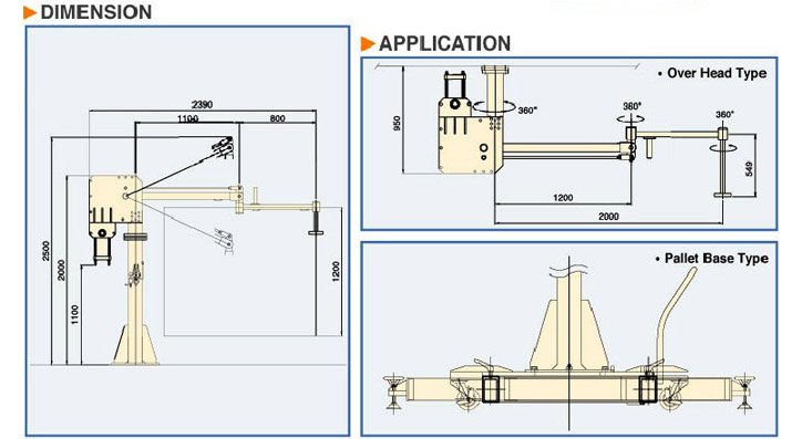 DSL-300型氣動平衡吊尺寸參數(shù)圖 DSL-300型氣動平衡吊尺寸參數(shù)圖
