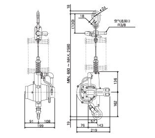 EHW型氣動葫蘆技術參數 EHW型氣動葫蘆技術參數
